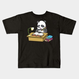 Panda studying Kids T-Shirt